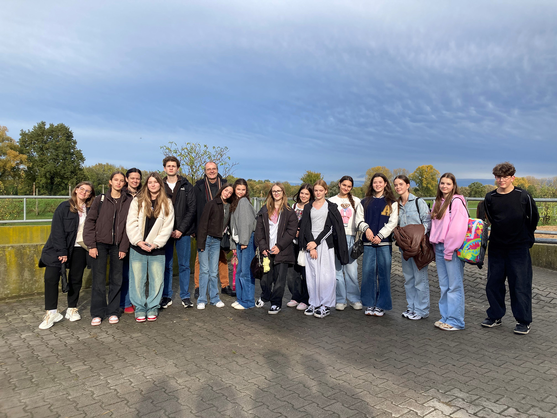 Gruppenfoto der Besuchsgruppe aus der Ukraine