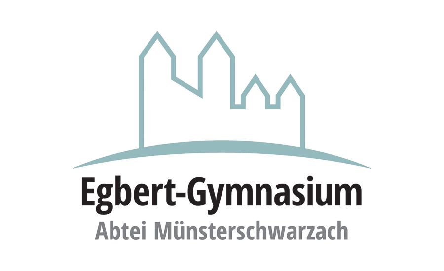 Logo des Egbert-Gymnasiums auf weißem Hintergrund