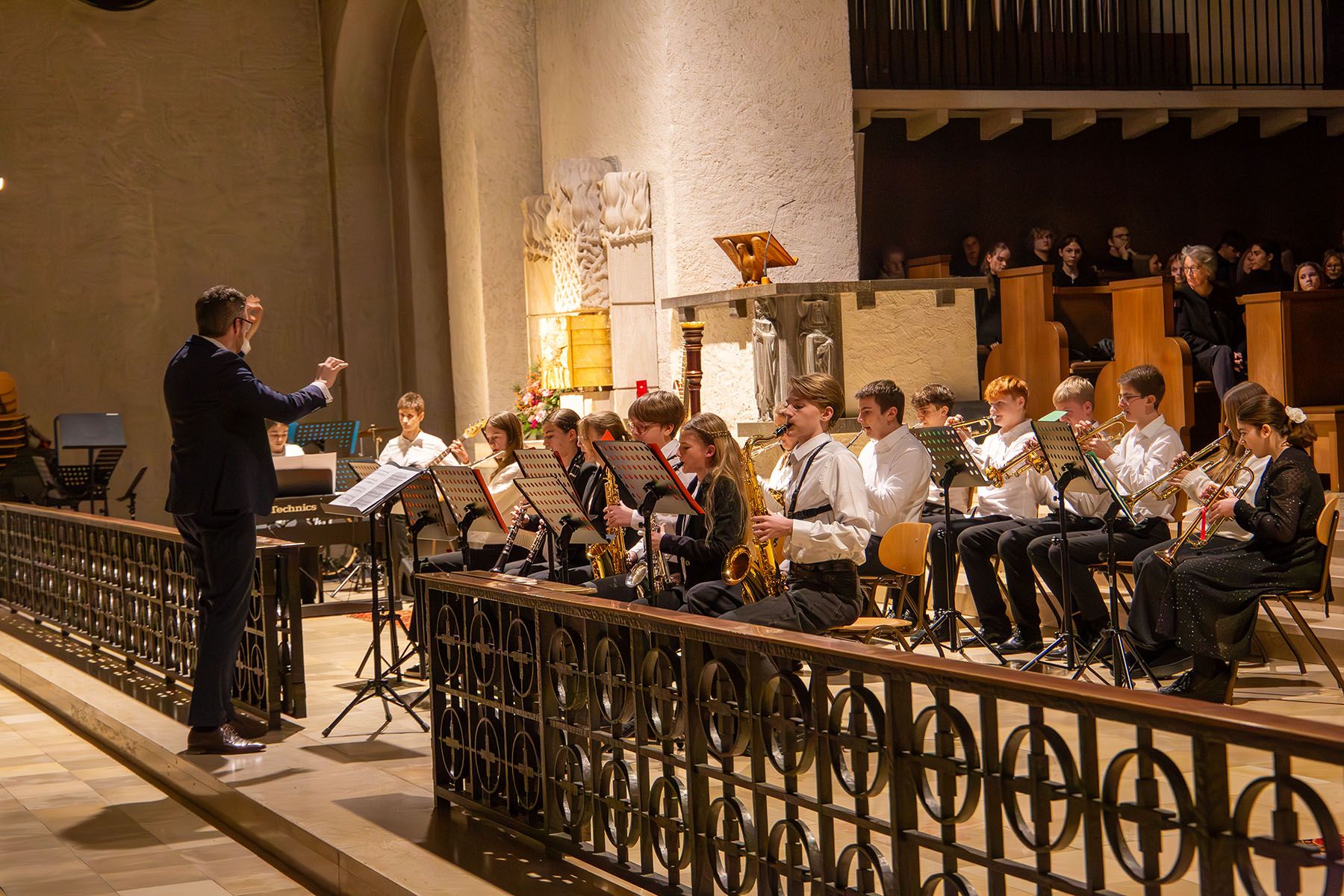 Big Band beim Auftritt