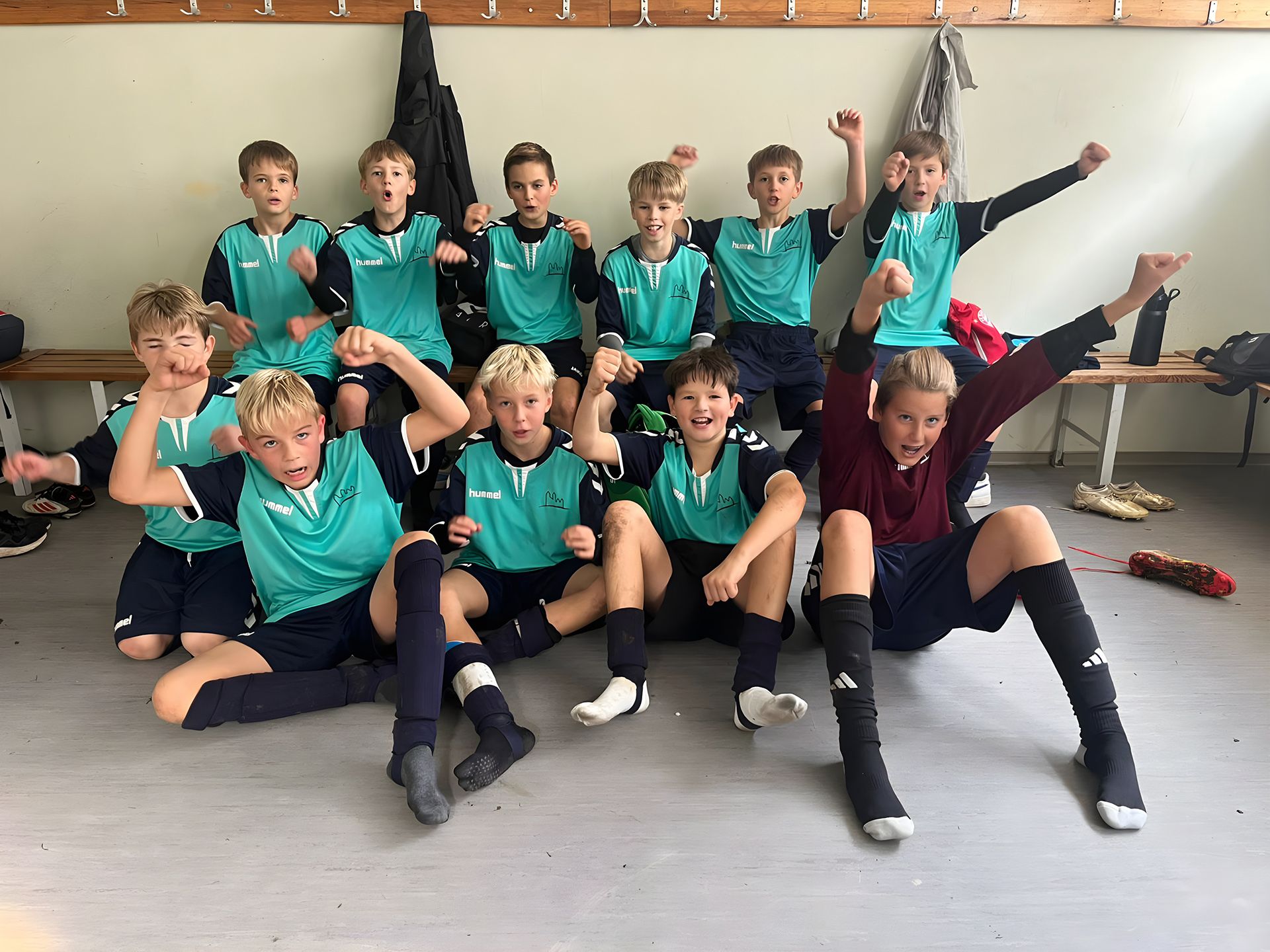 Gruppenfoto der Wettkampfmannschaften IV bei der Kreismeisterschaft in Gaibach