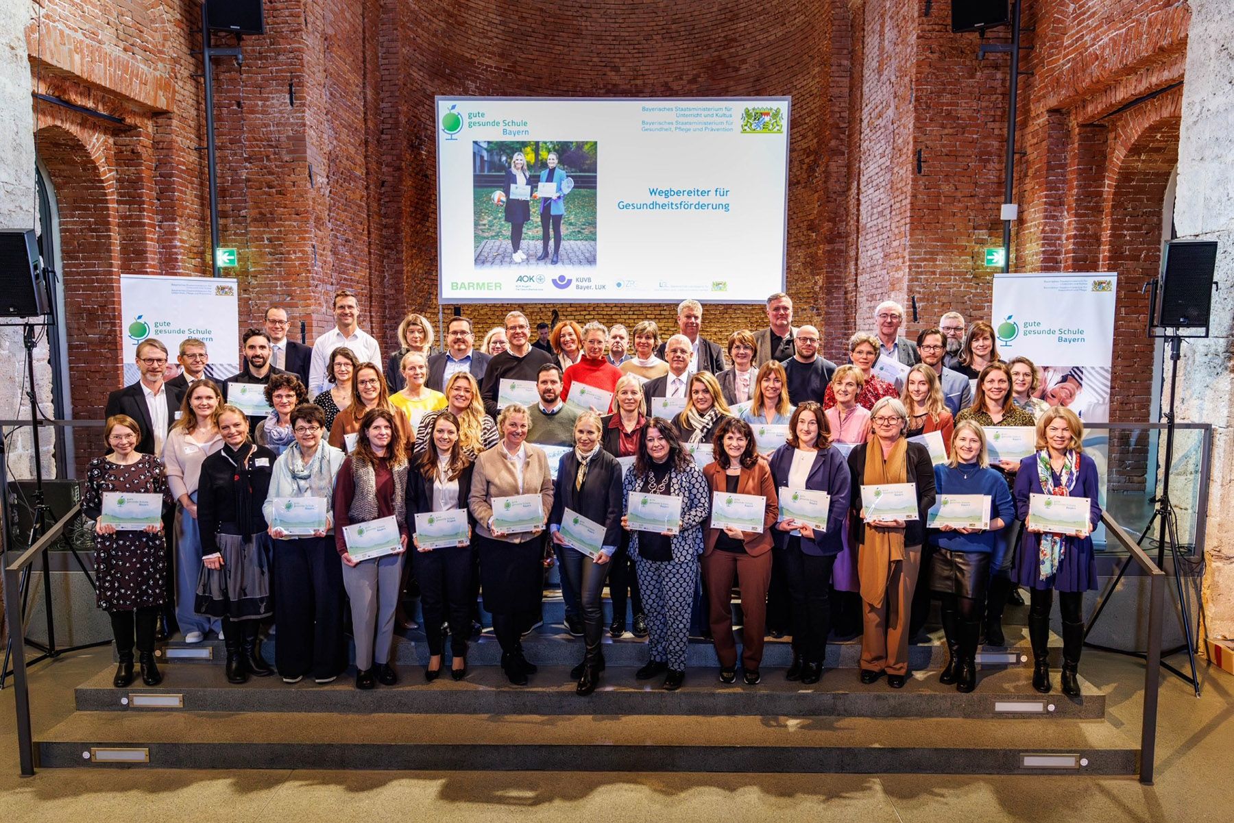 Leuchtturmschulen der Gesundheitsförderung aus ganz Bayern