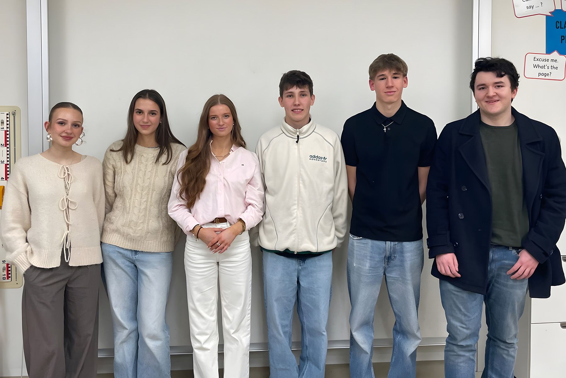 Schülerinnen und Schüler des Abiturjahrgangs