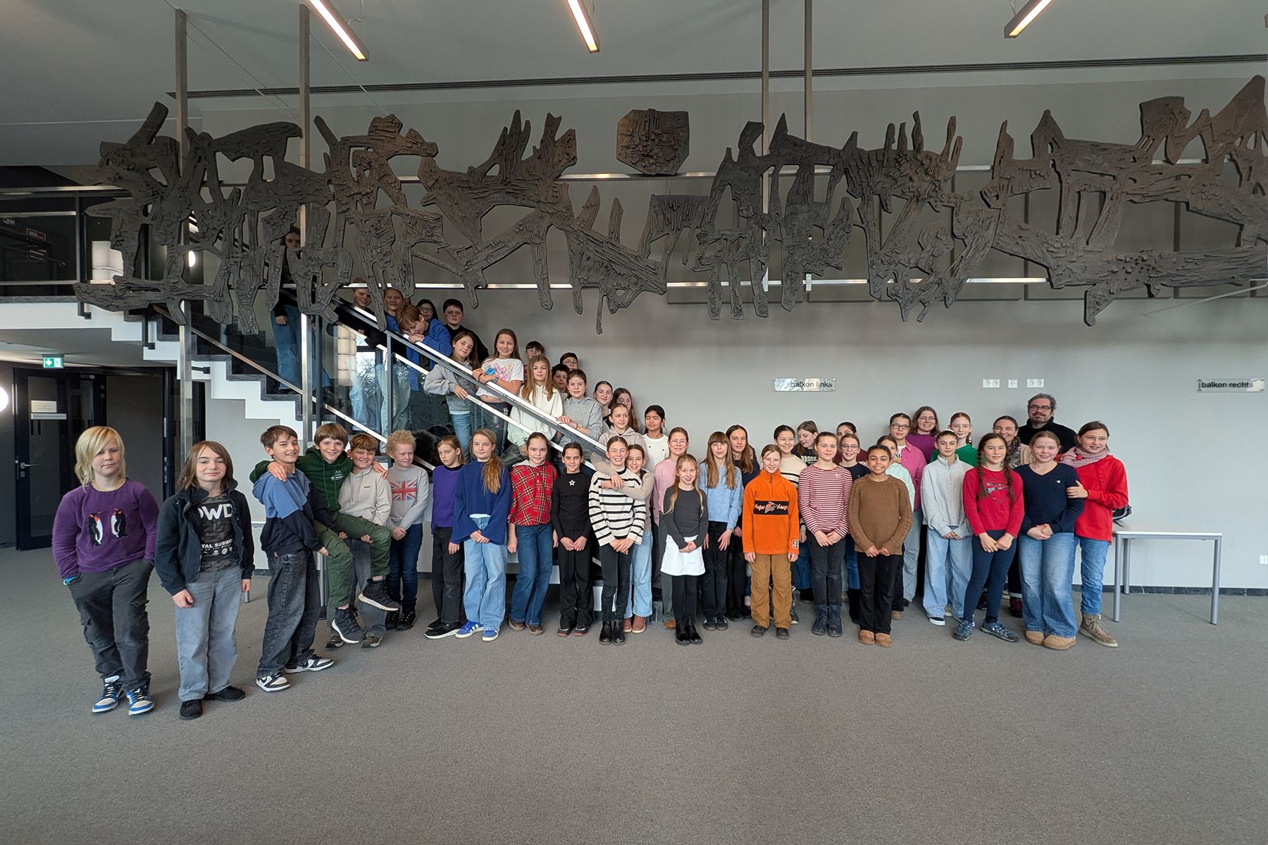 Gruppenfoto 5a und 6a in Würzburg